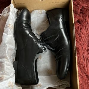 Born Leather Lace Up Oxfords Comfort Shoes Black Women’s US 7.5